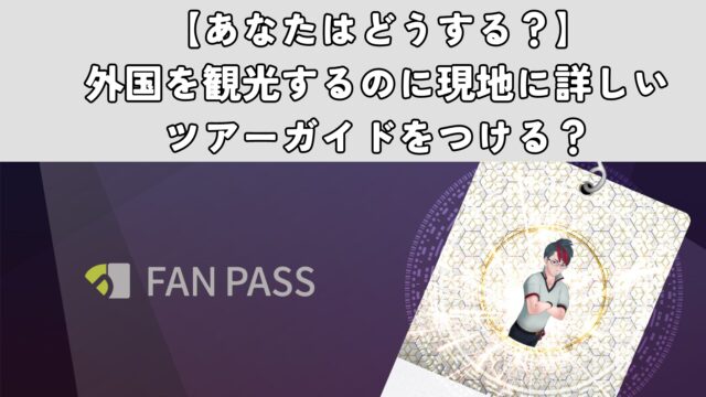 【あなたはどうする？】外国を観光するのに現地に詳しいツアーガイドをつける？